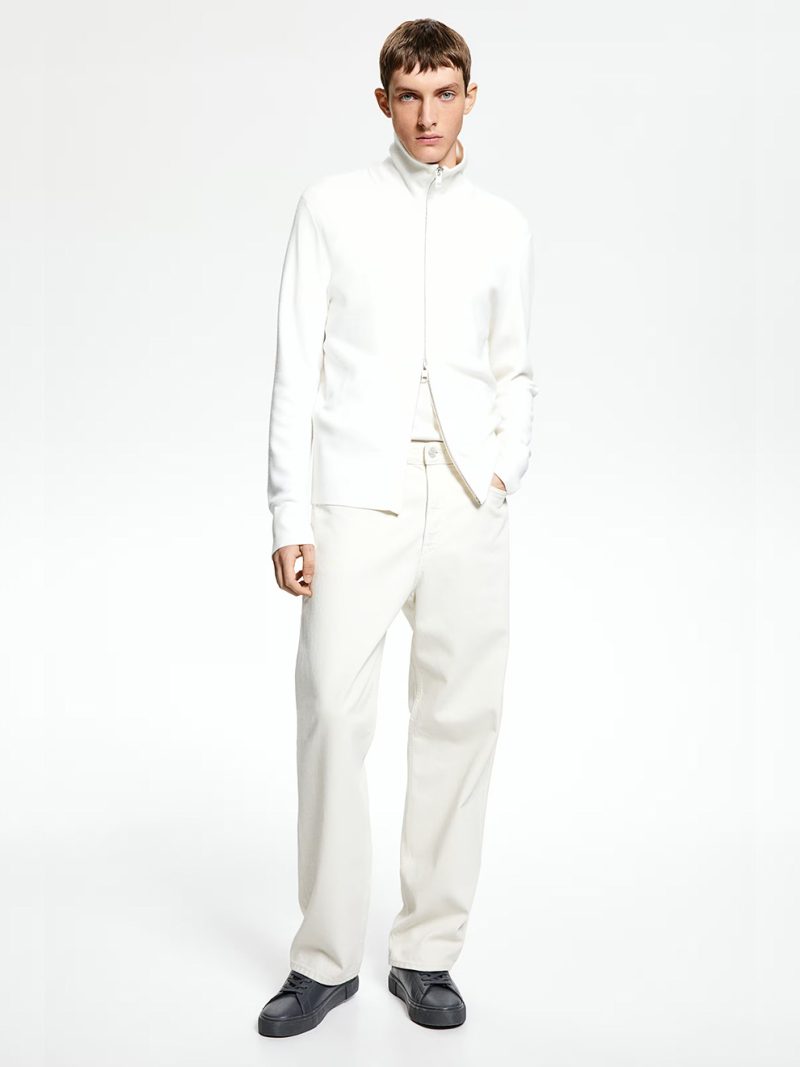 Cardigan With Zipper - Image 5