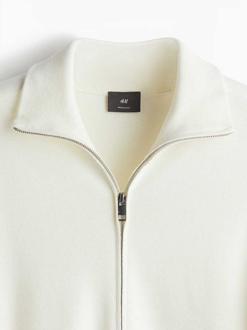 Cardigan With Zipper - Image 2