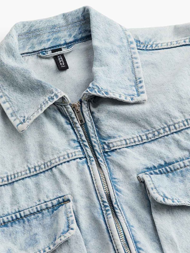 Denim Utility Jacket - Image 8