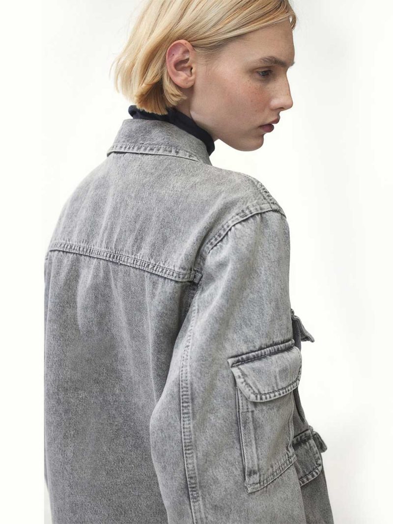 Denim Utility Jacket - Image 6