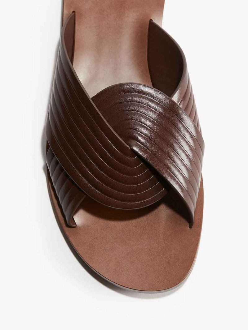 Fluted Strap Sandals - Image 2