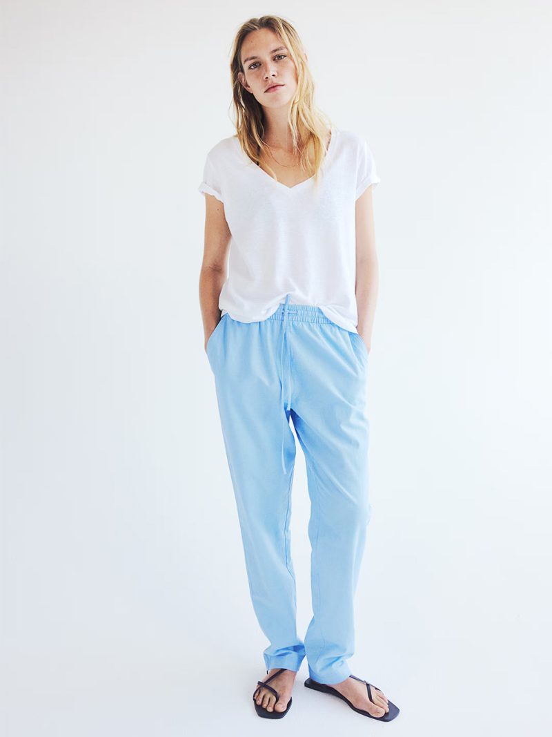 Linen blend Joggers - Image 4