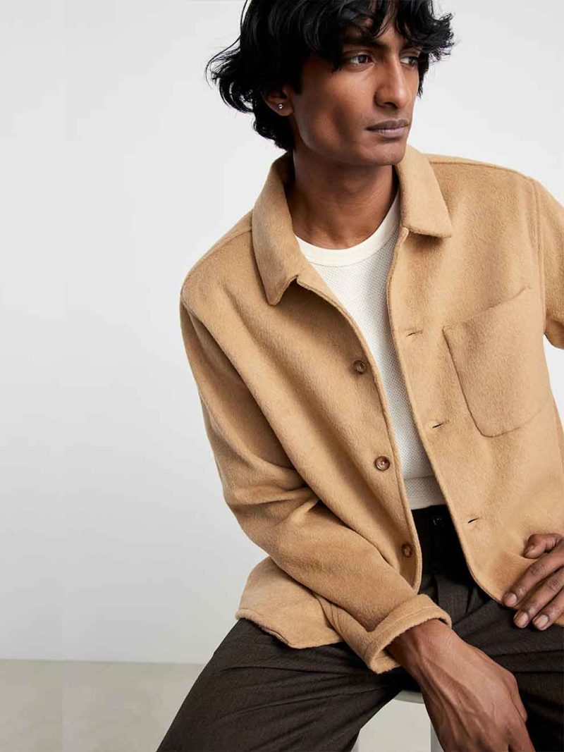Regular Brushed Overshirt - Image 2