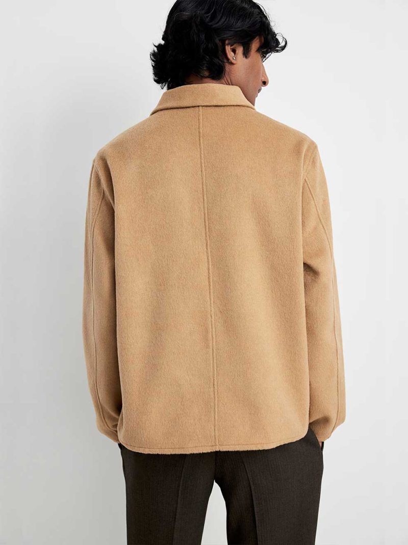 Regular Brushed Overshirt - Image 4