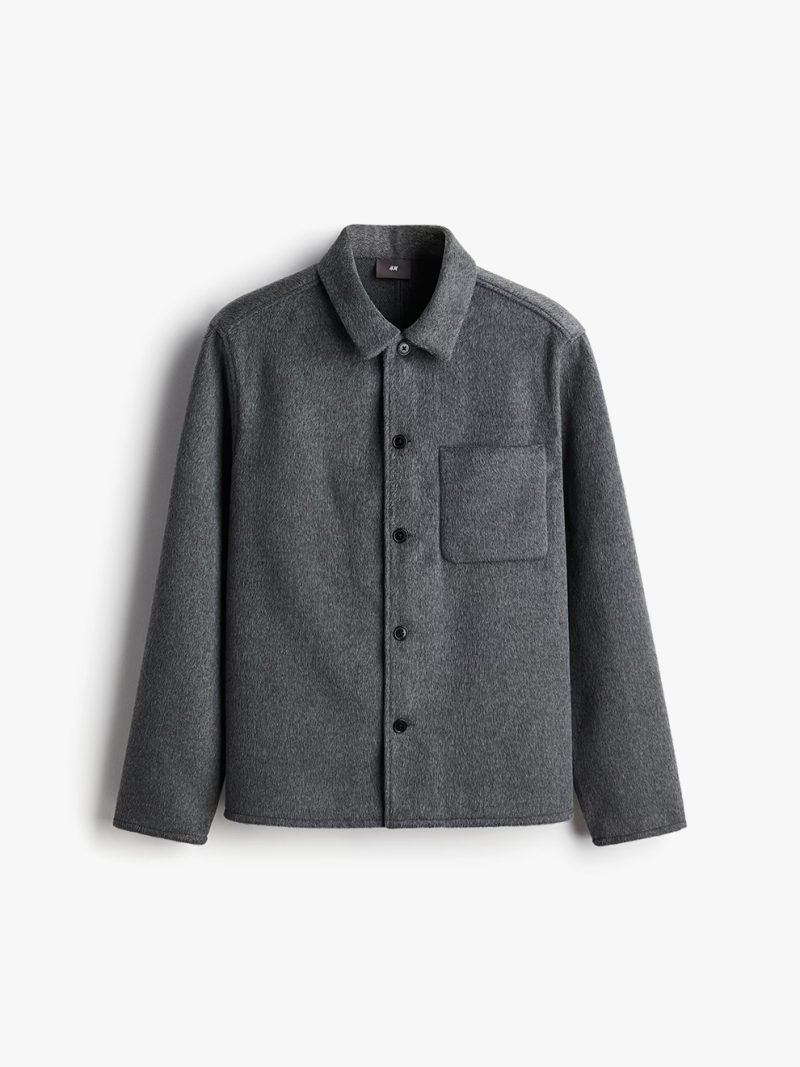 Regular Brushed Overshirt - Image 6