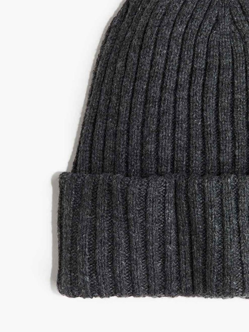 Rib Knit Beanie - Image 2
