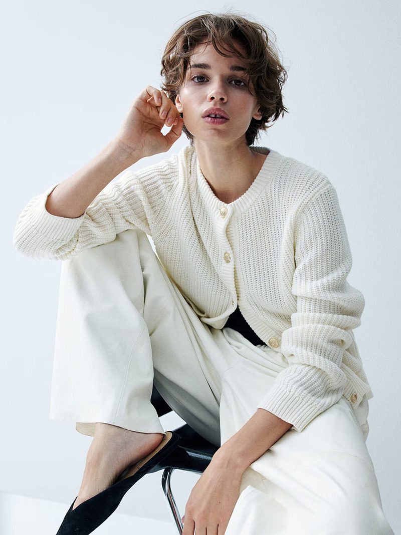 Rib Knit Cardigan - Image 3