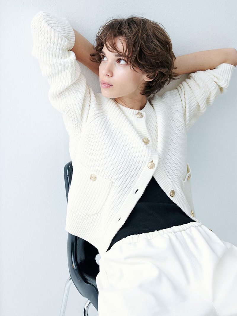 Rib Knit Cardigan - Image 4