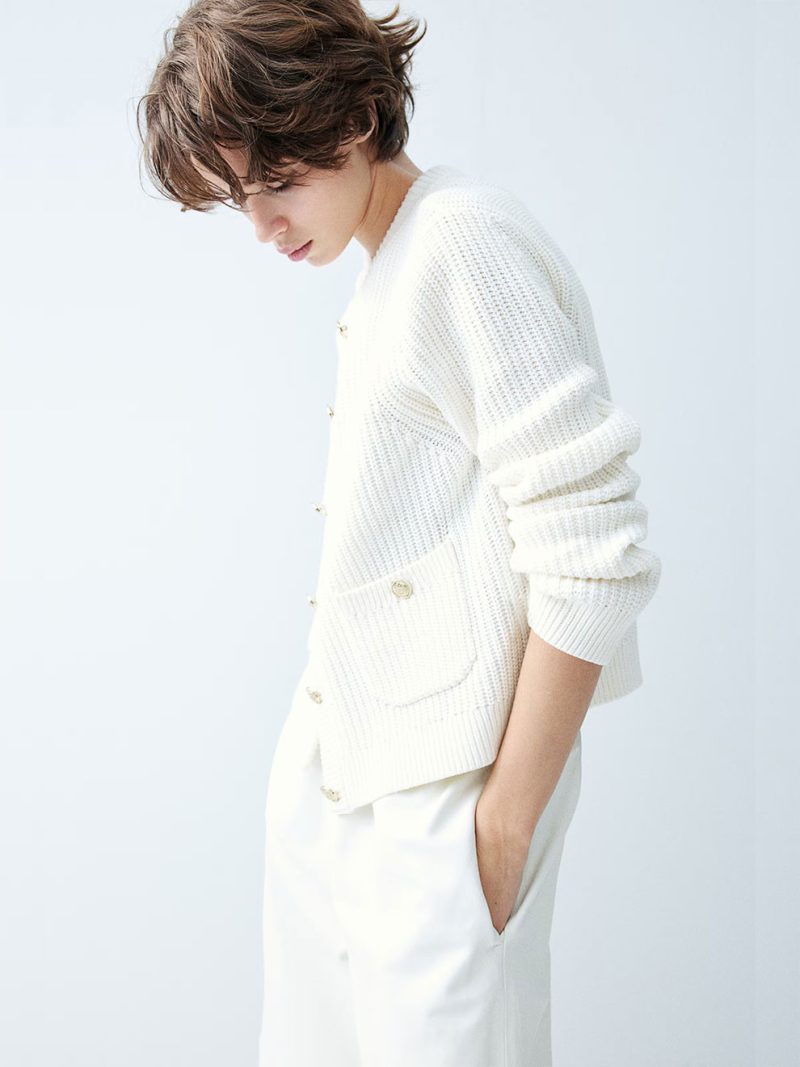 Rib Knit Cardigan - Image 5