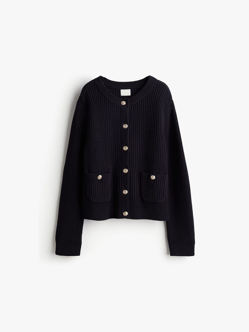 Rib Knit Cardigan - Image 6