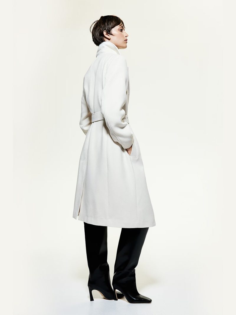 Tie Belt Coat - Image 12