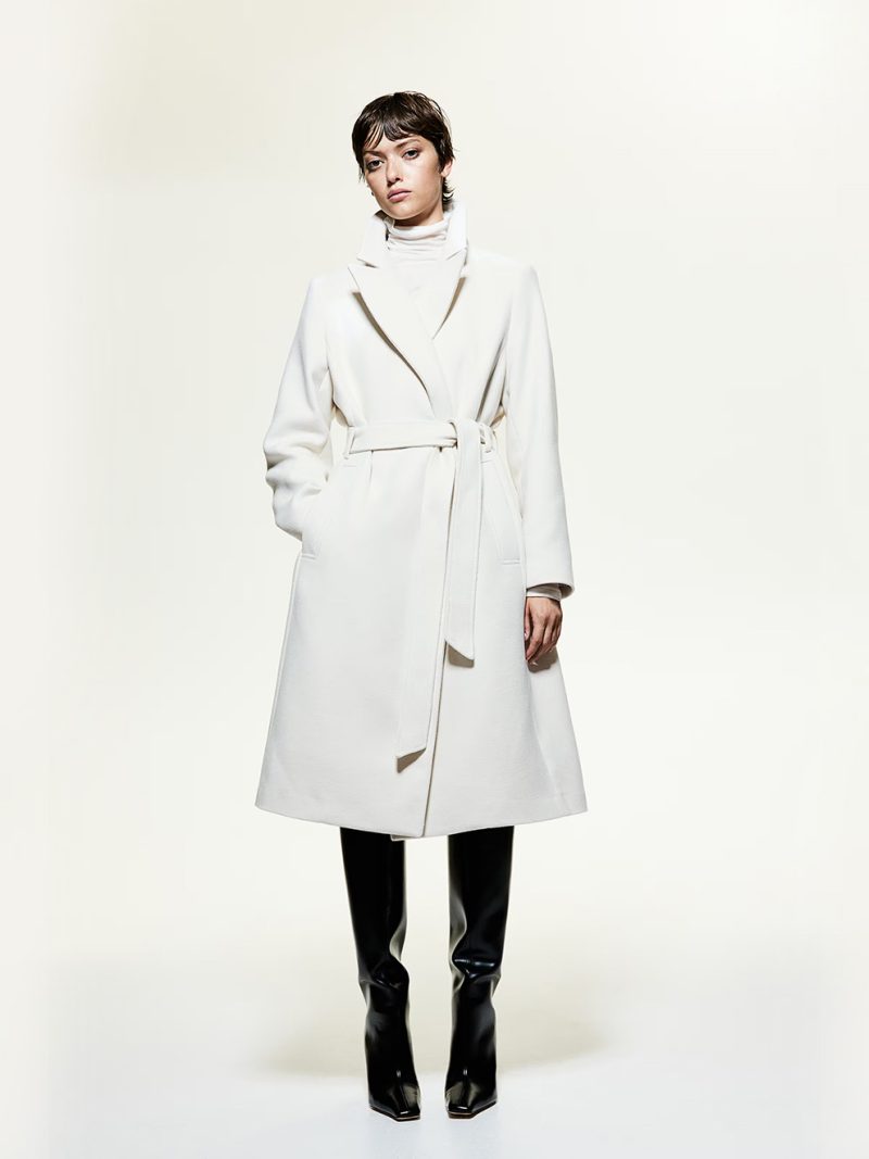 Tie Belt Coat - Image 11