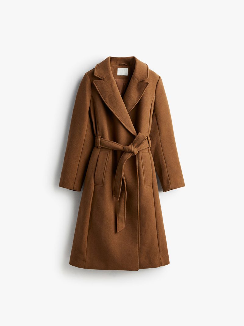 Tie Belt Coat - Image 2