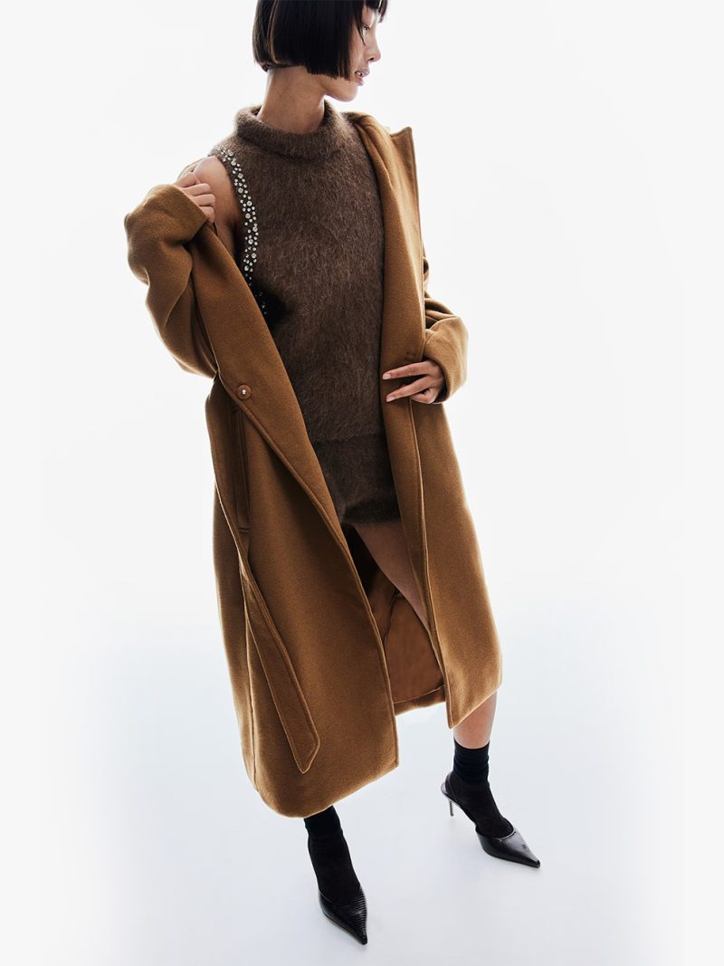 Tie Belt Coat - Image 4