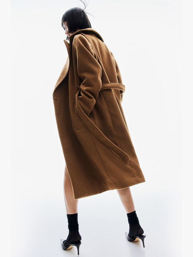 Tie Belt Coat - Image 7