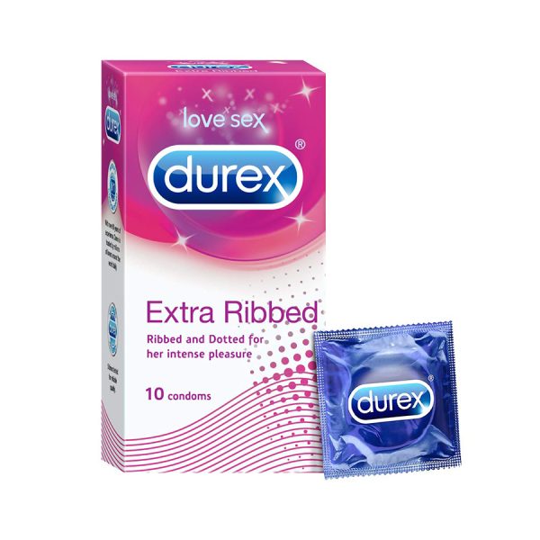 Durex Extra Ribbed Condoms for Men