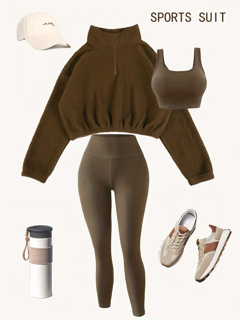 New Solid Color Elastic Yoga Pants - Image 5