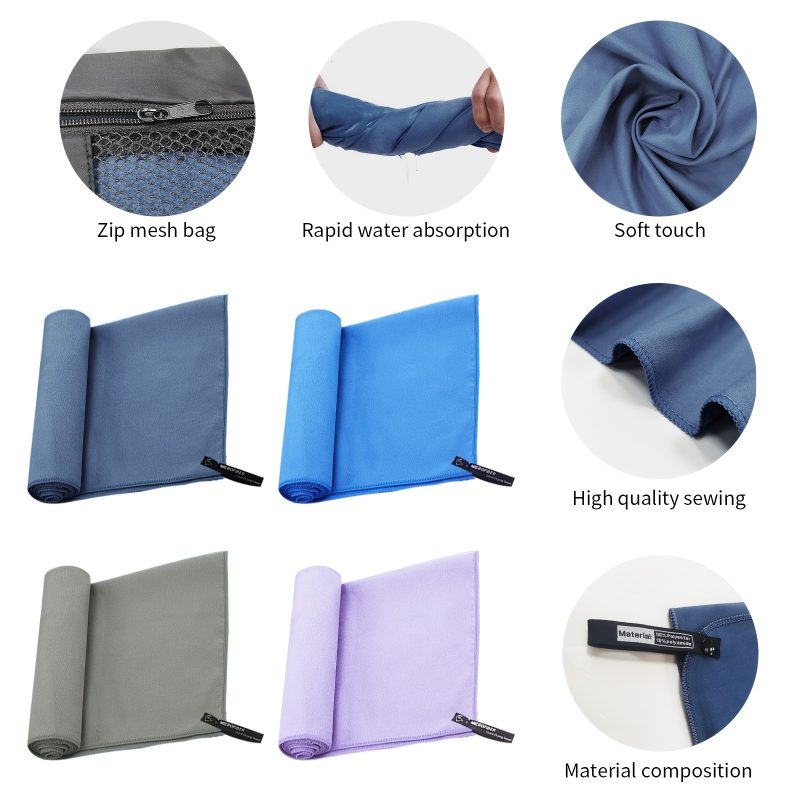 Microfiber Towel With Mesh Bag - Image 4