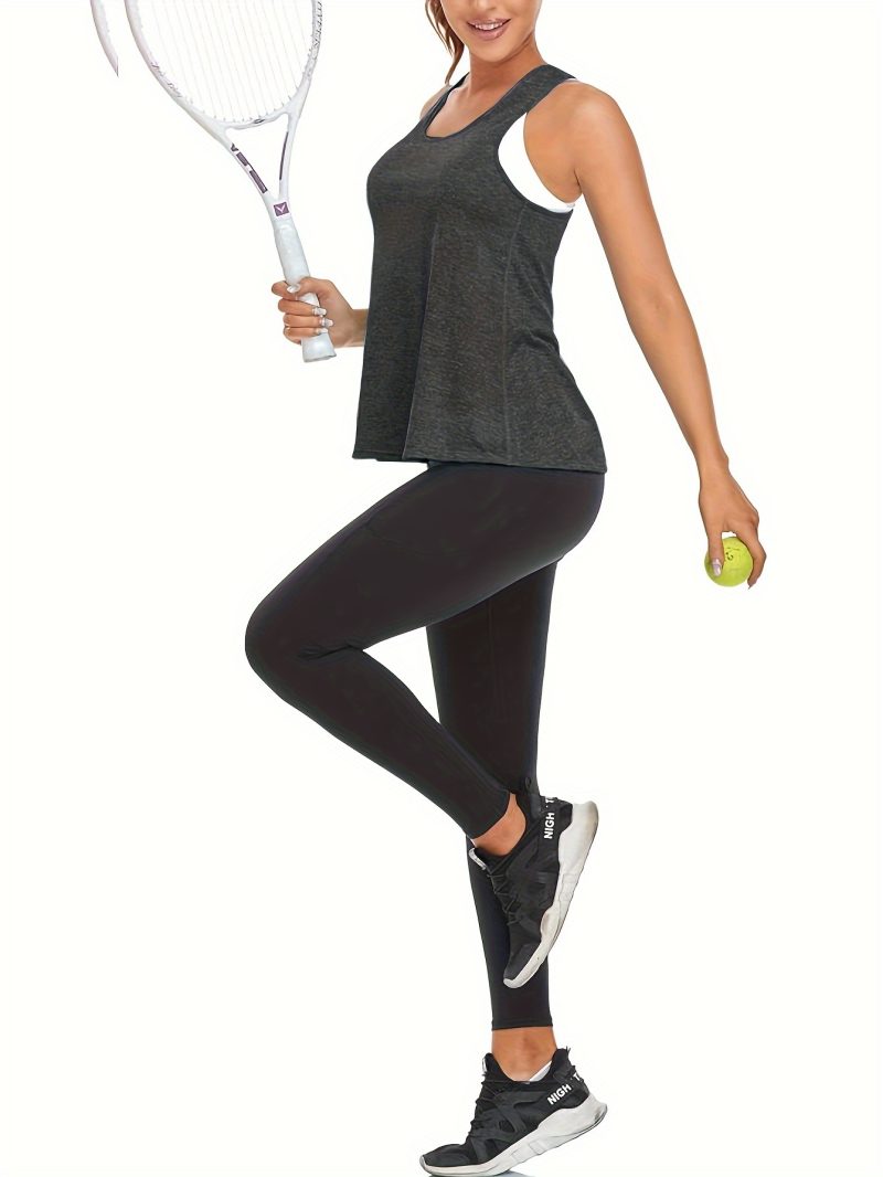 4pcs Quick-Dry Workout Tank Tops - Image 6