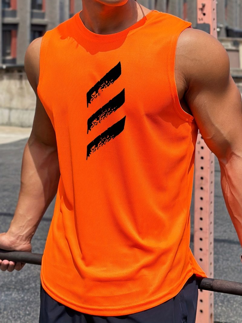 Men Sleeveless Mesh Tank Top - Image 4