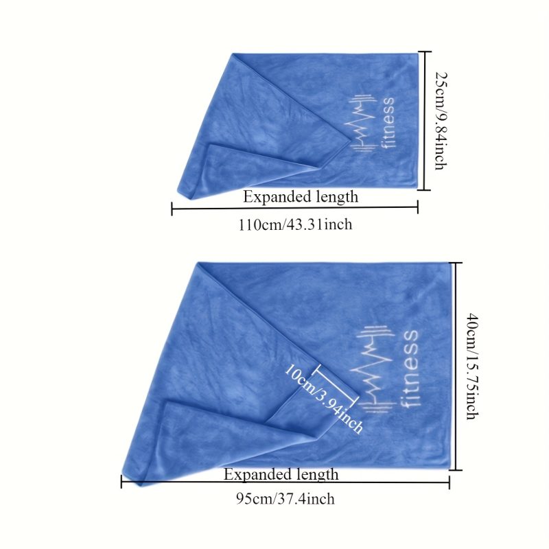 Microfiber Fitness Towel, Yoga Towel - Image 3