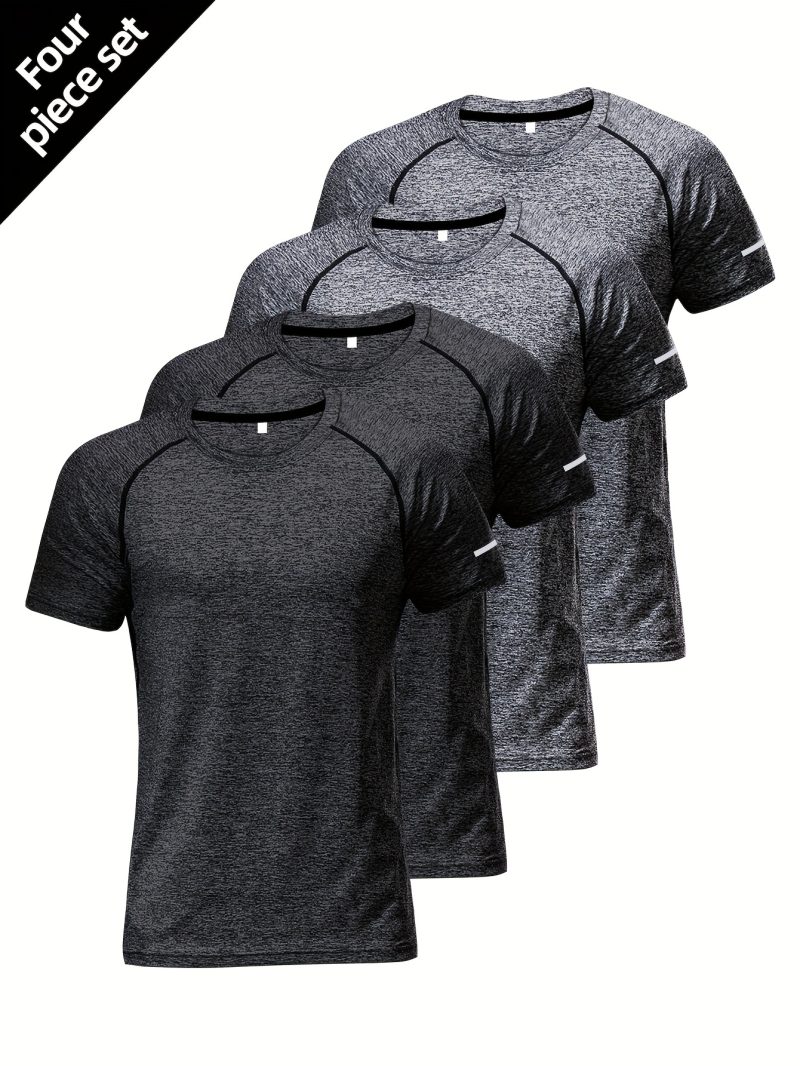 4pcs Set of Summer Sports T-Shirts - Image 3