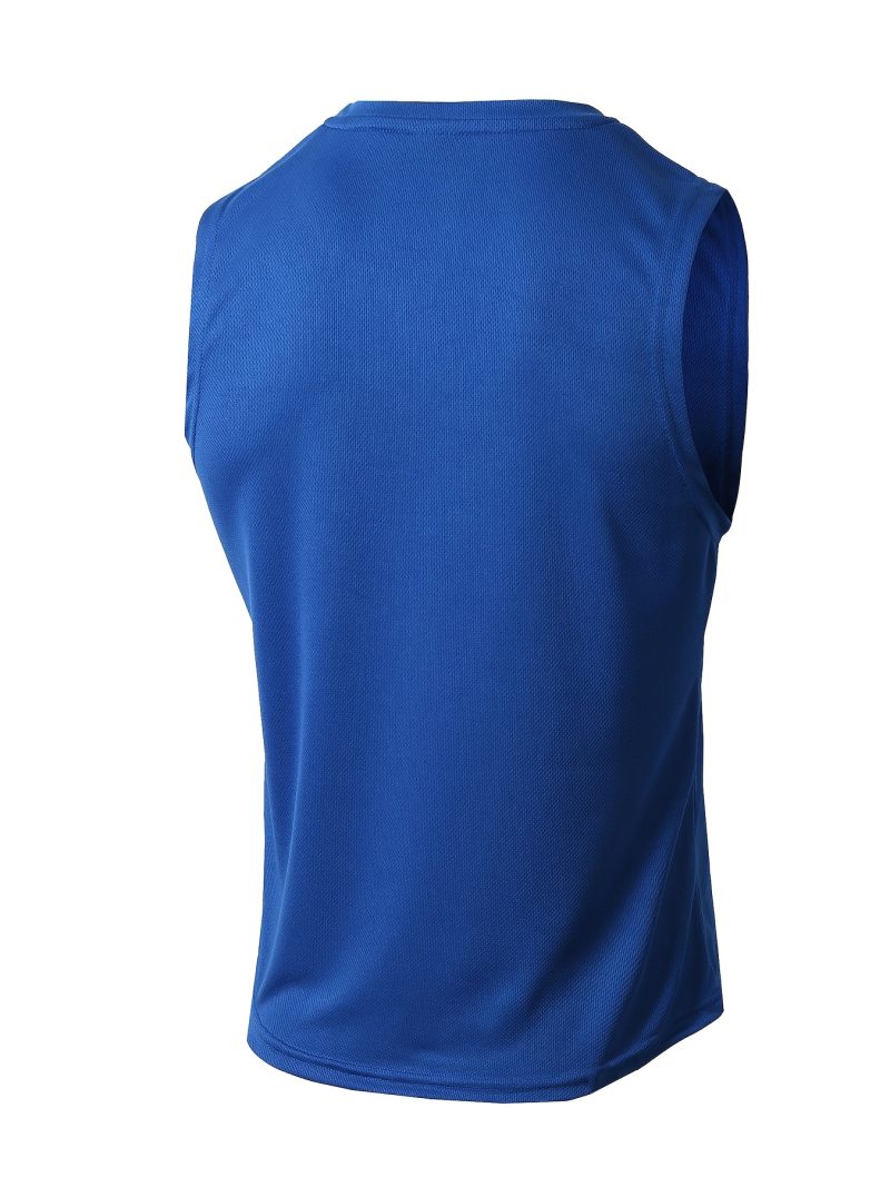 Men Sleeveless Mesh Tank Top - Image 7