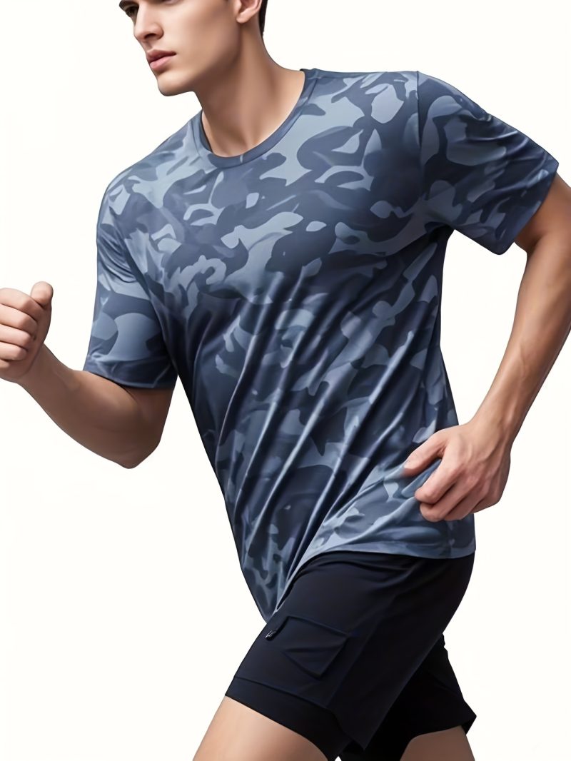 4pcs Men's Camo Athletic T-Shirts - Image 8