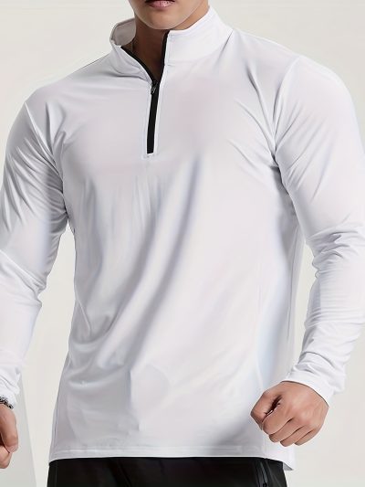 Men's Solid Henley Shirt