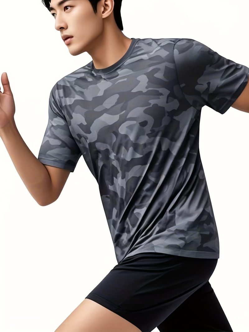 4pcs Men's Camo Athletic T-Shirts - Image 7