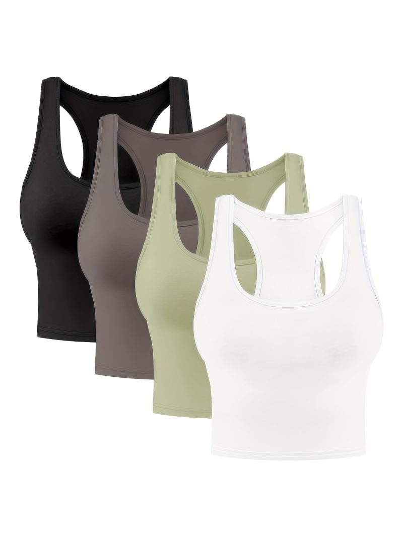 4pcs Women's Sports Bras