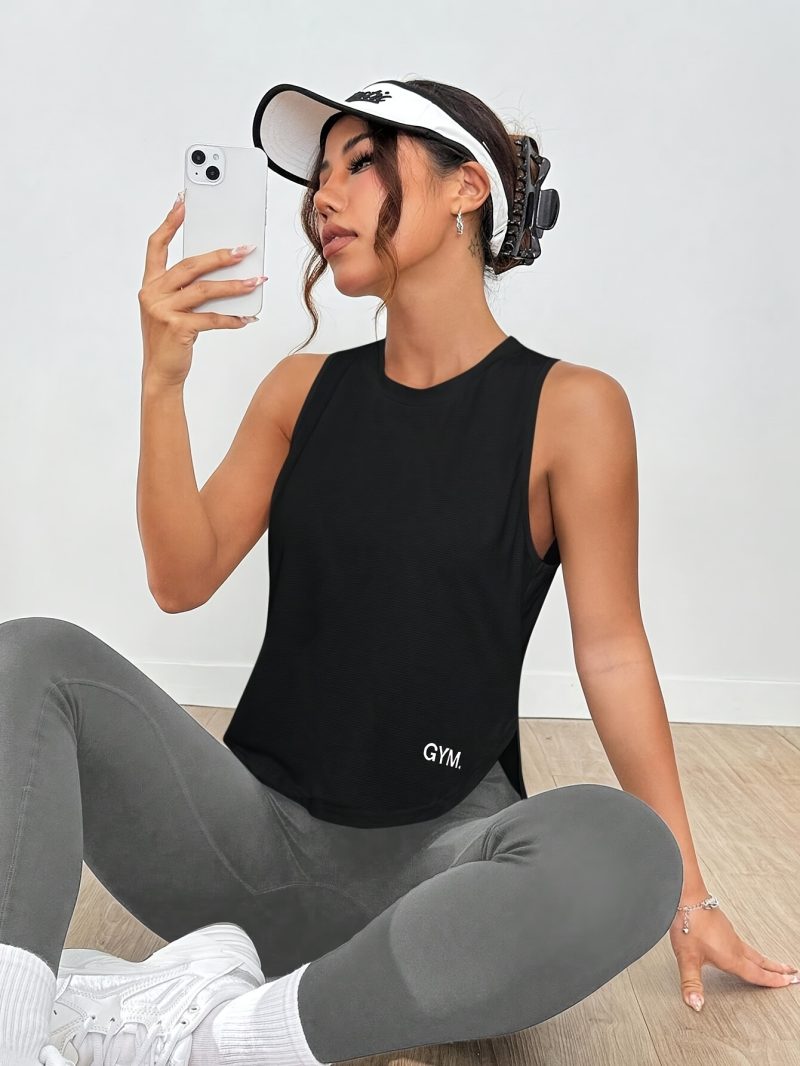 Women Sleeveless Athletic Tank Top - Image 9