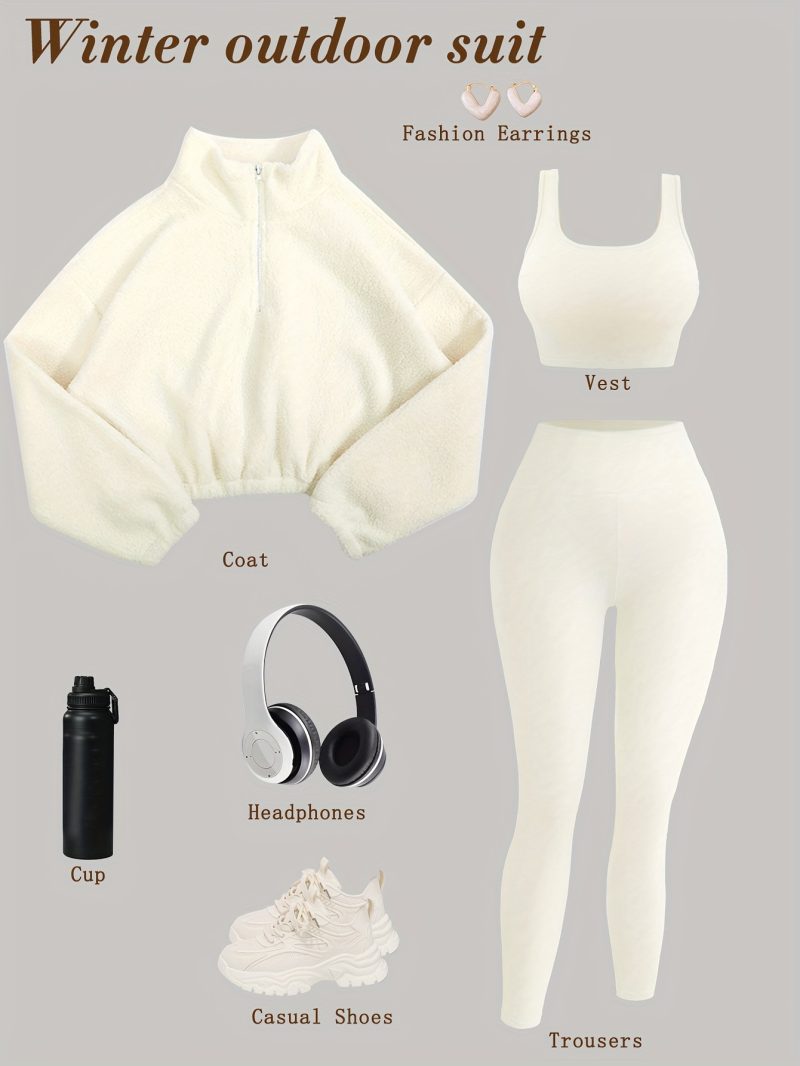 New Solid Color Elastic Yoga Pants - Image 4