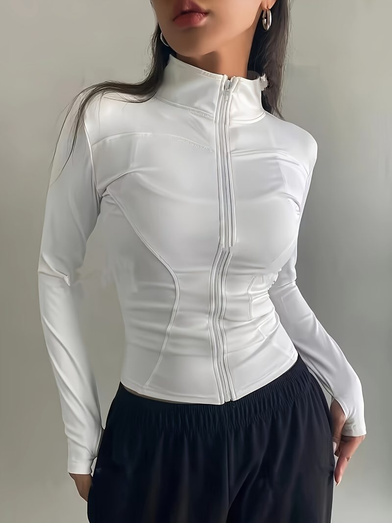 Women's Lightweight Zip-up Athletic Jacket - Image 8