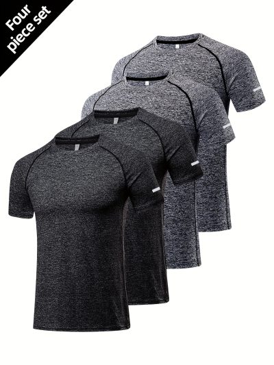 4pcs Set of Summer Sports T-Shirts