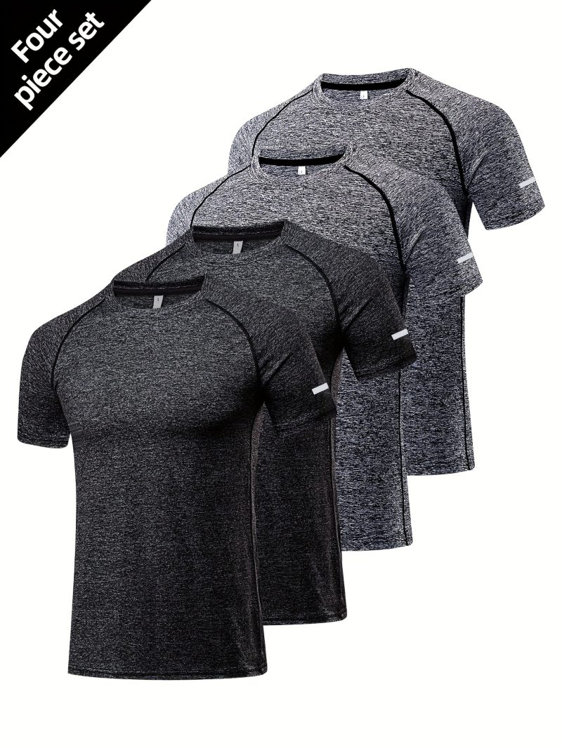4pcs Set of Summer Sports T-Shirts