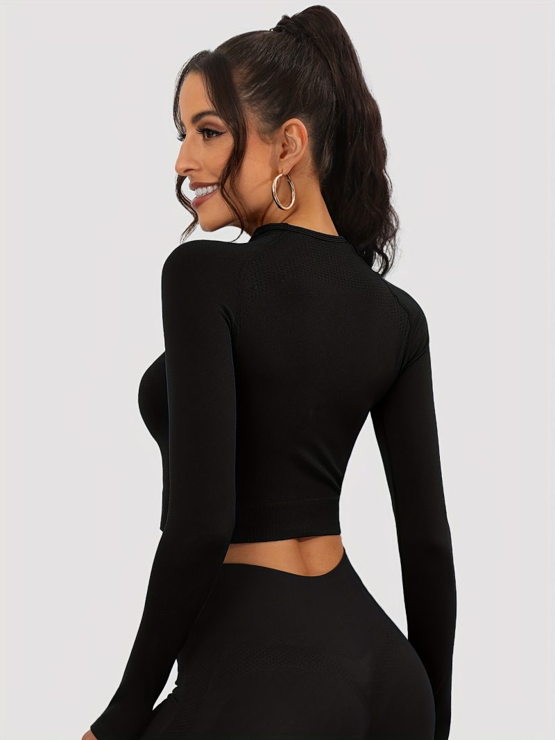 Women's High-Elasticity Long Sleeve t-shirt - Image 8