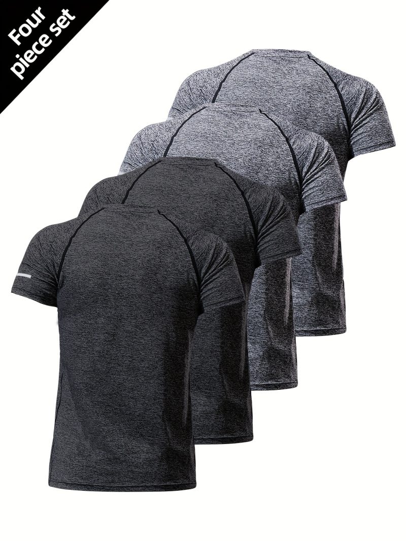 4pcs Set of Summer Sports T-Shirts - Image 2