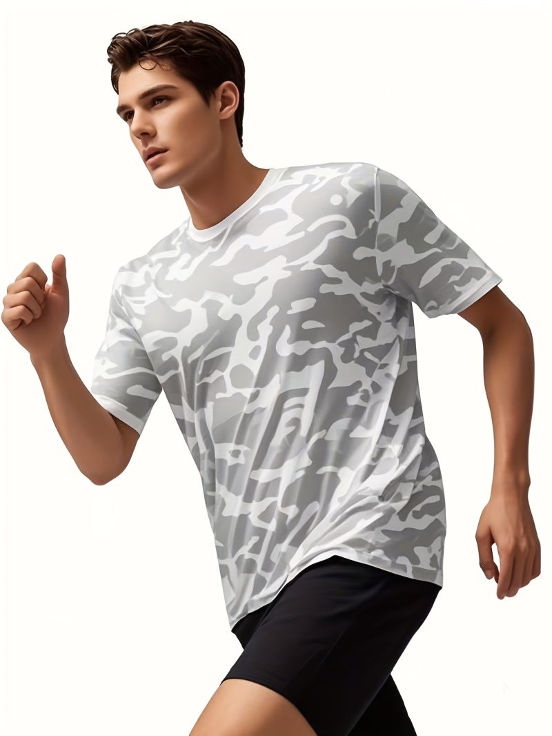 4pcs Men's Camo Athletic T-Shirts - Image 5