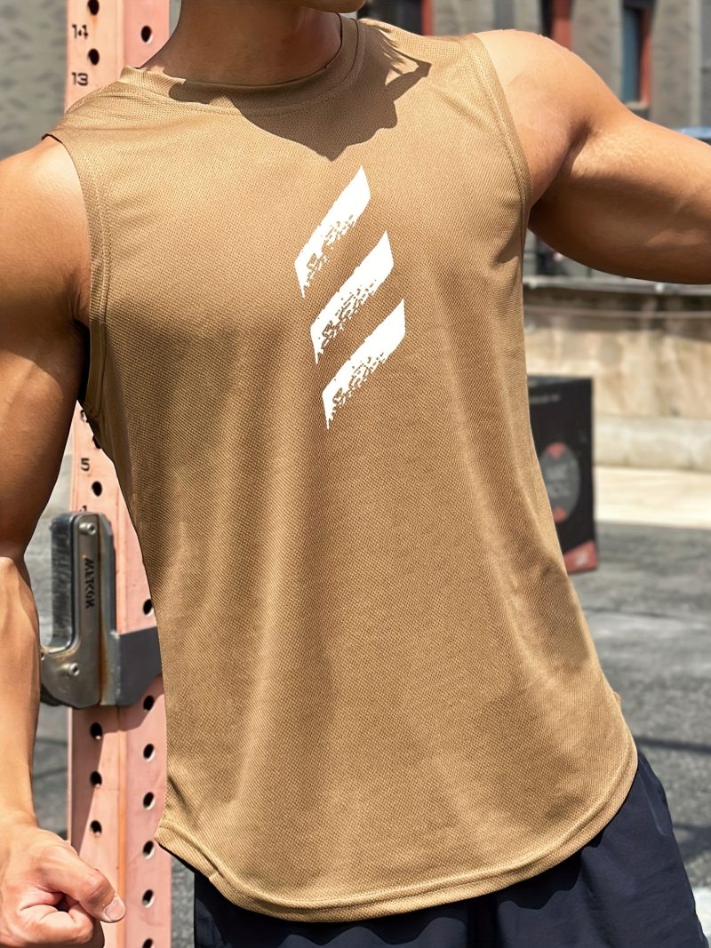 Men Sleeveless Mesh Tank Top - Image 6