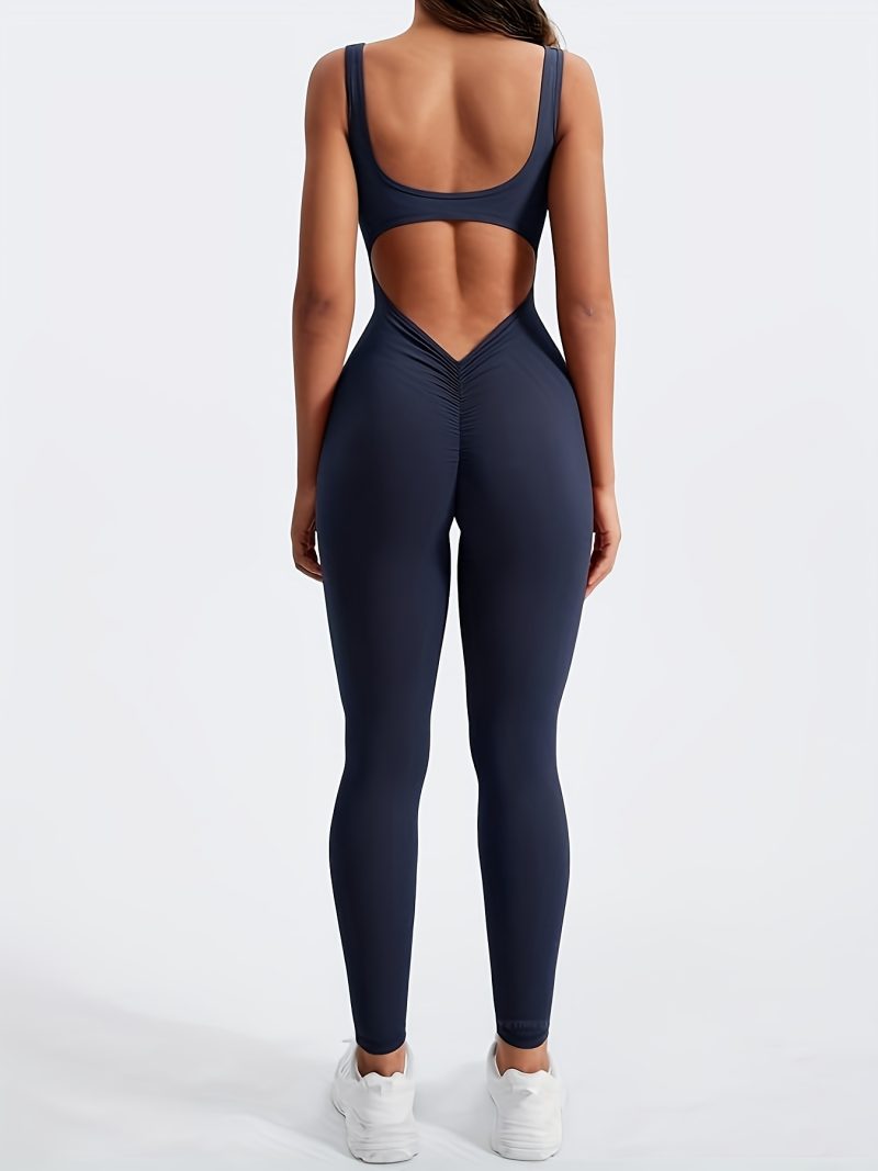 Sleek & Attractive Backless Sleeveless Jumpsuit for Women - Image 4