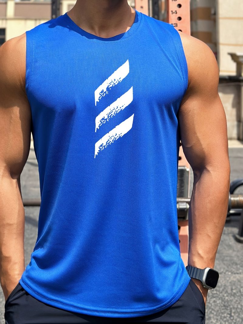 Men Sleeveless Mesh Tank Top