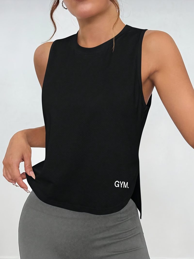 Women Sleeveless Athletic Tank Top - Image 5