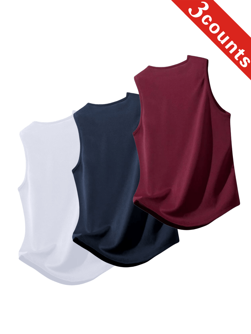 3pcs Men Summer Quick-Dry Moisture-Wicking Mesh Vest - Image 7
