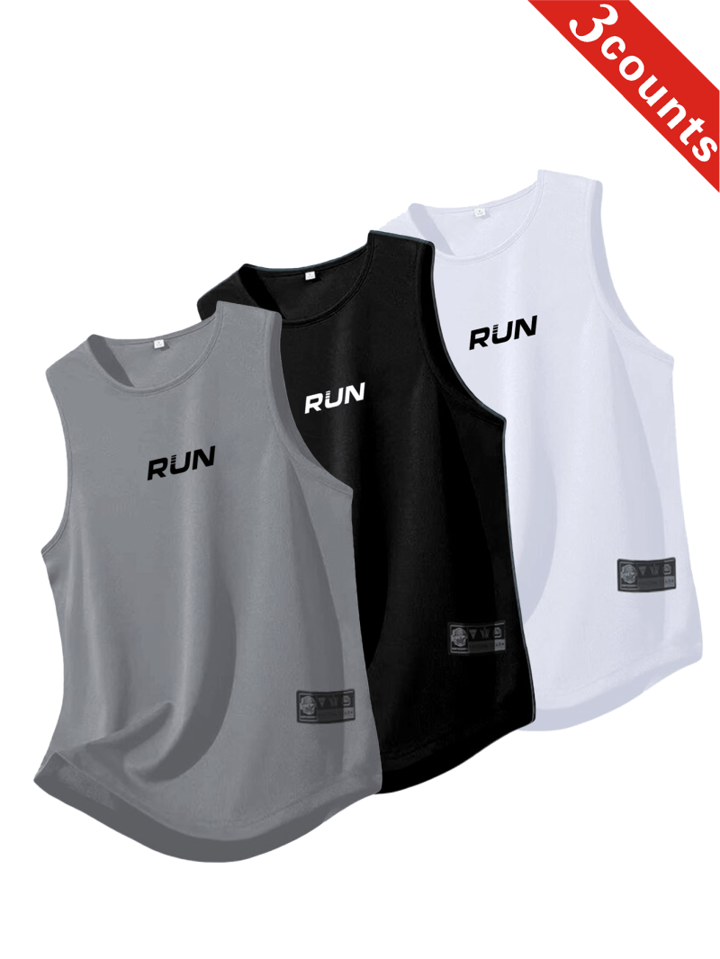 3pcs Men Summer Quick-Dry Moisture-Wicking Mesh Vest - Image 4