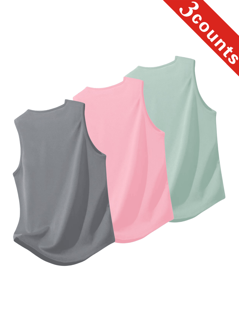 3pcs Men Summer Quick-Dry Moisture-Wicking Mesh Vest - Image 8