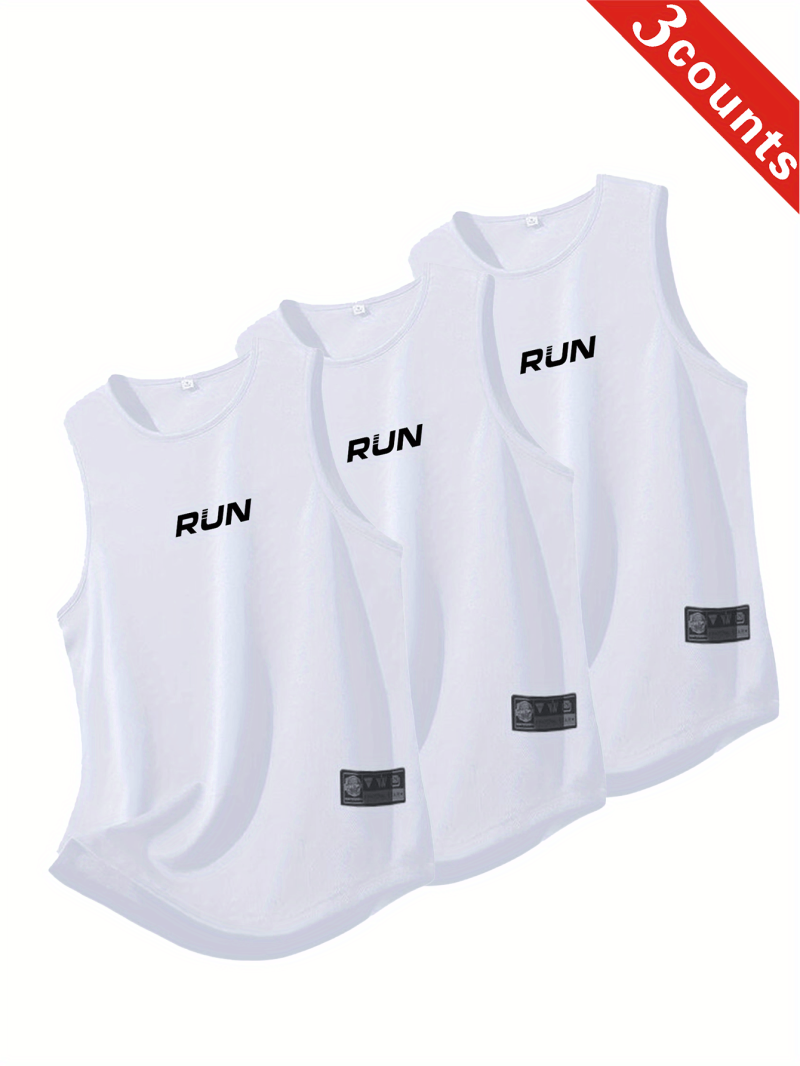 3pcs Men Summer Quick-Dry Moisture-Wicking Mesh Vest - Image 6