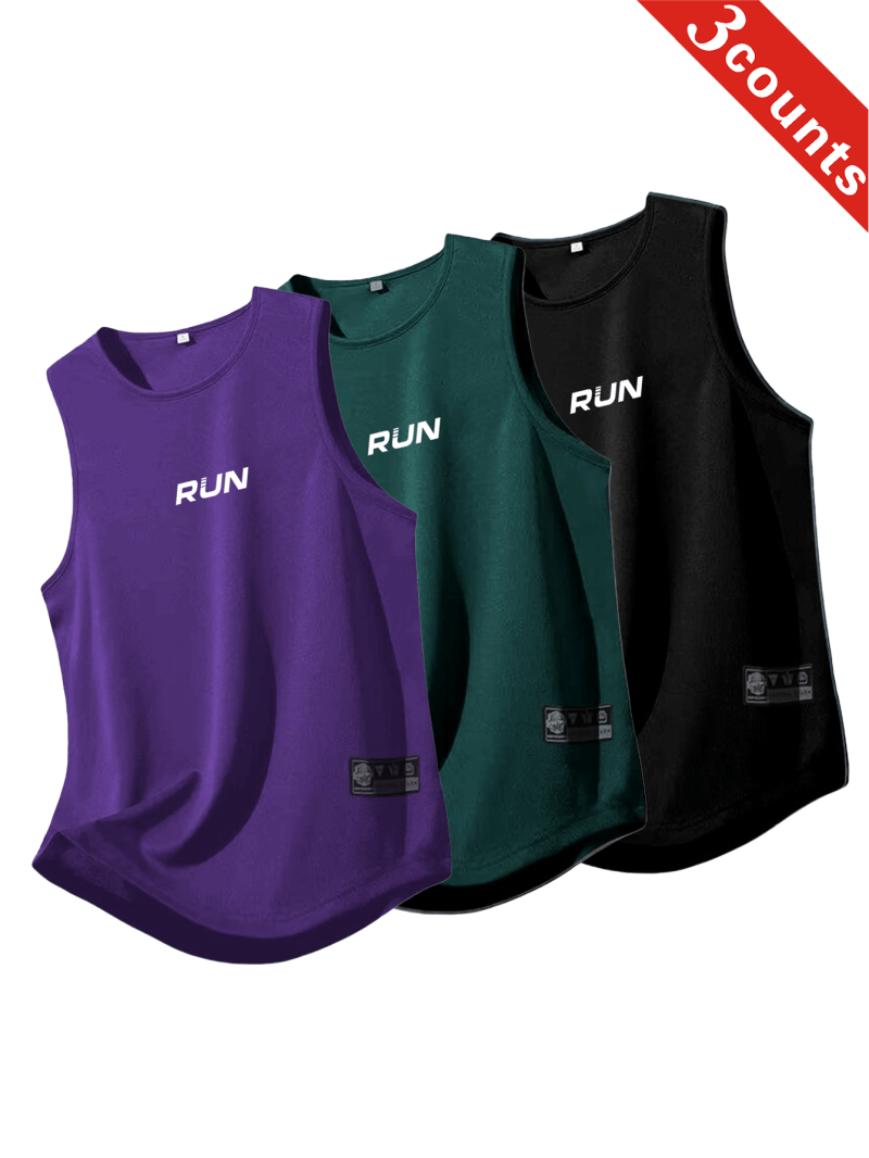 3pcs Men Summer Quick-Dry Moisture-Wicking Mesh Vest - Image 3