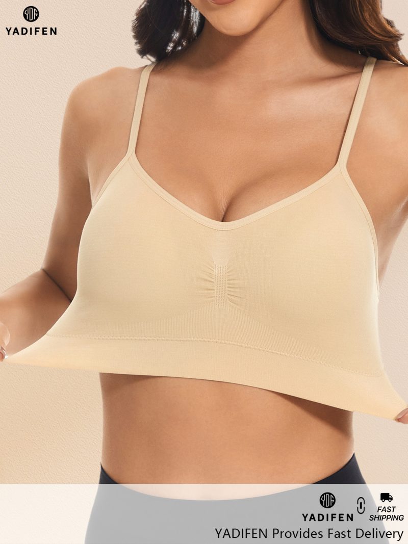 3pcs Women's Sports Bra, Seamless Wireless Comfortable Support Bra - Image 5
