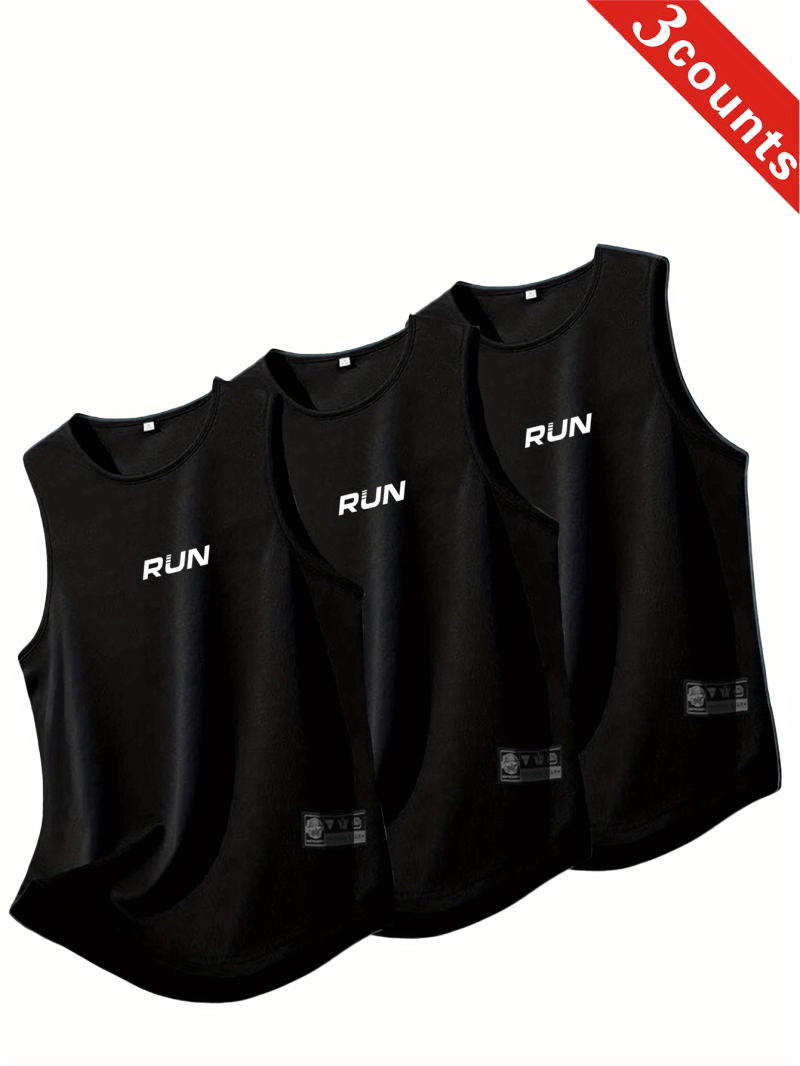 3pcs Men Summer Quick-Dry Moisture-Wicking Mesh Vest - Image 5